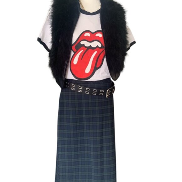 Banana Republic  Blue and Green tartan  Skirt  -  Size 8 - Picture 3 of 12